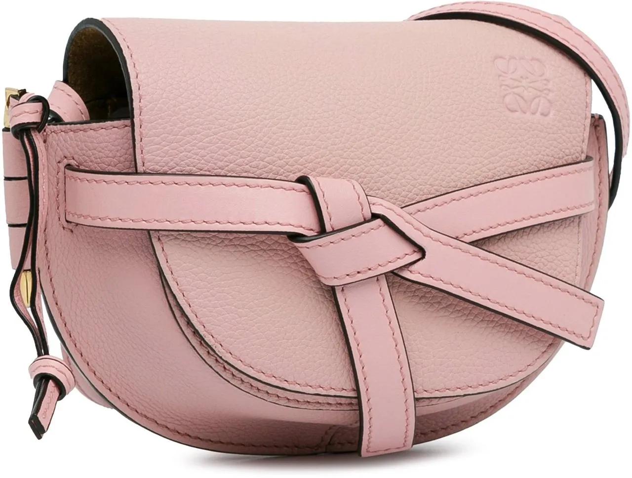 Loewe Hobo bags 2019 Small Leather Gate Crossbody in poeder roze