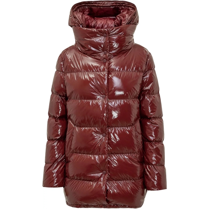 Herno Daunenjacke Piumino Lucido Imbottito con Cappuccio braun