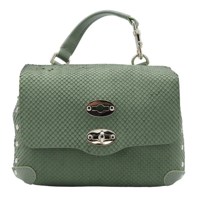 Zanellato Sac à bandoulière Structured Handbag With Refined Finish Green