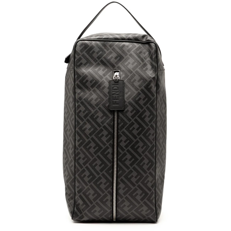 Fendi Fourre-tout Zucca Coated Canvas Shoe Case grau