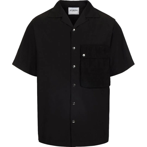 Iceberg  Shirt with institutional logo schwarz