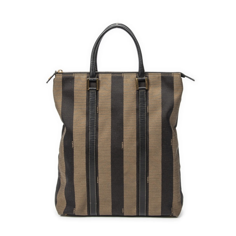 Fendi Crossbody Bag Vertical Zip Tote hell-braun