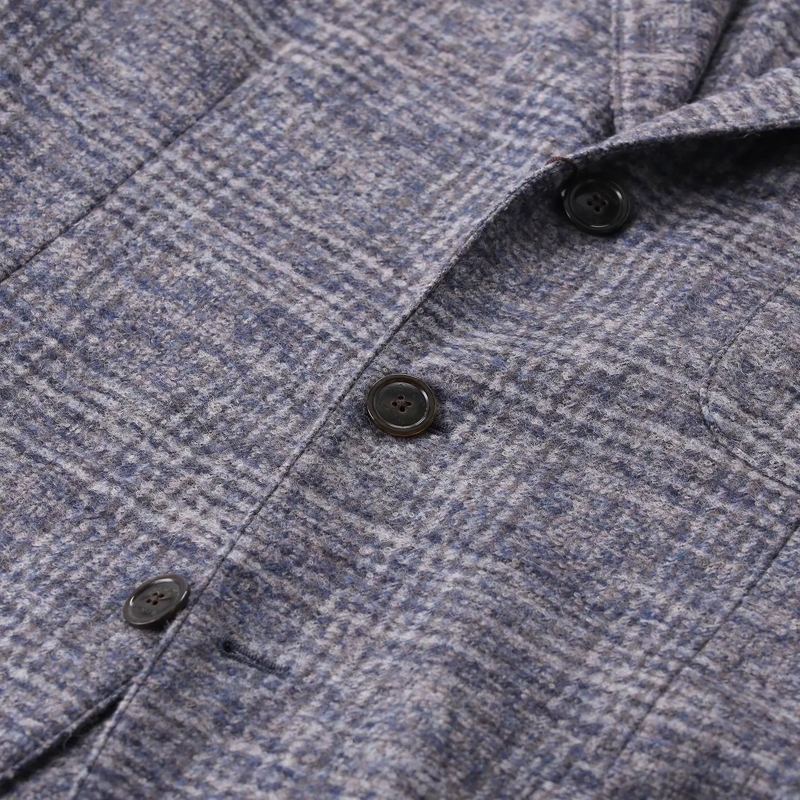 Etro Anzugjacke Sakko aus Alpaka-Mix blau(Image 4)