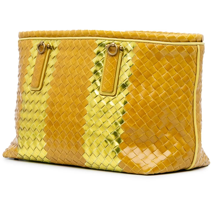 Bottega Veneta Shopper Leather Intrecciato Tote gelb