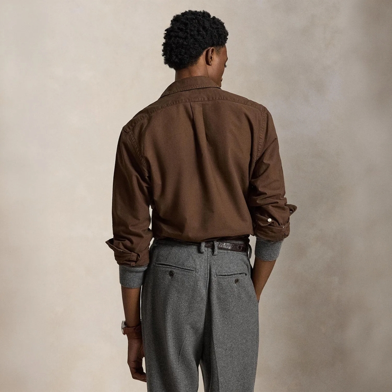 Polo Ralph Lauren Hemd Slim-Fit Hemd aus Baumwolle grün(Image 8)