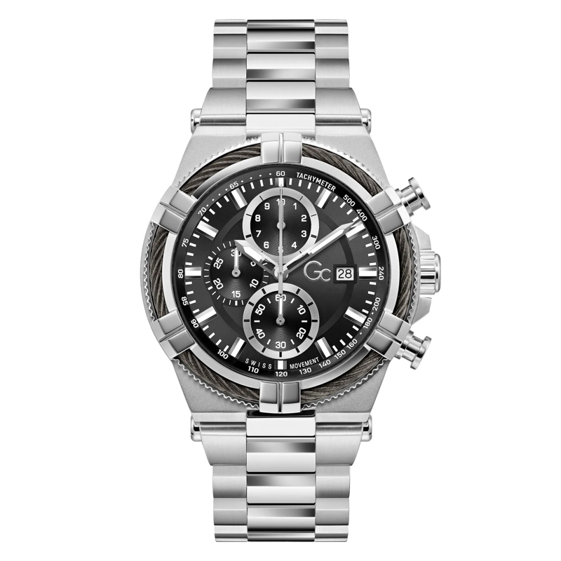 GC Quarzuhr Quarz-Analoguhr Gc Ironforce silber