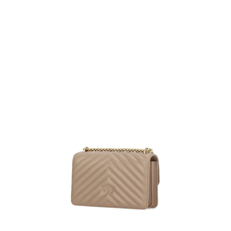 Pinko Minitasche Love One Mini Dc Biscotto Zenzero-Antique Gold(Image 6)