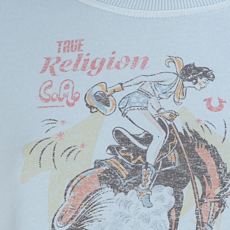 True Religion  Sweatshirt RODEO hell-blau(Image 5)
