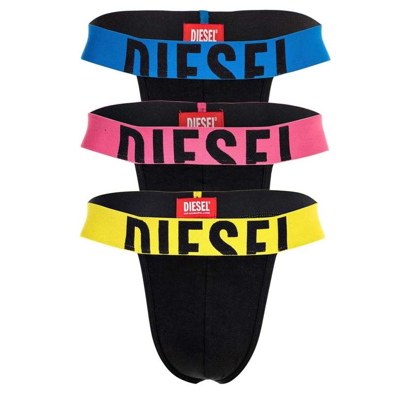 Diesel  DIESEL Herren Strings im praktischen 3er Pack. Ein bunt