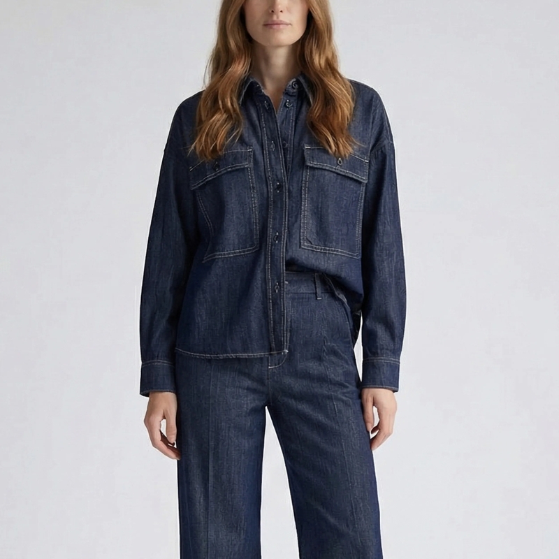 Marc Aurel Hemd Jeanshemd blau(Image 3)