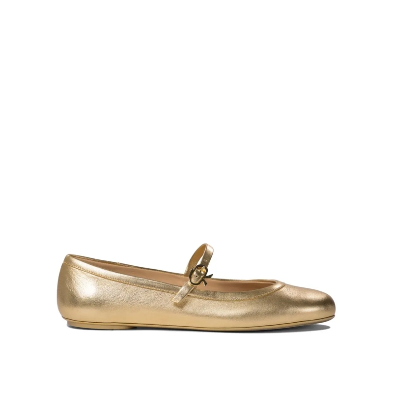 Gianvito Rossi Ballerinas Gold Metallic Ballerinas Gold