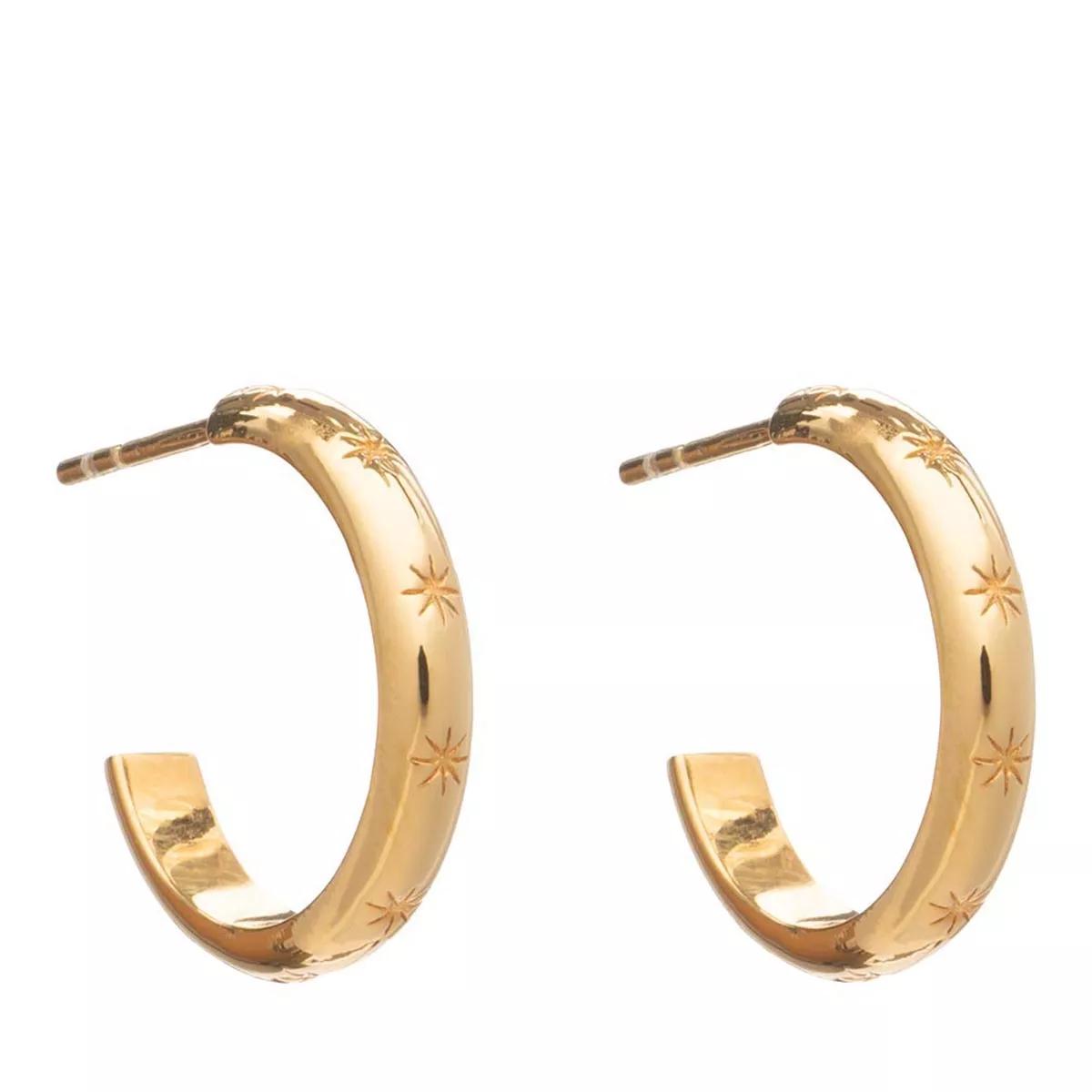 Rachel Jackson London Ohrringe - Star Studded Medium Hoops - Gr. unisize - in Gold - für Damen