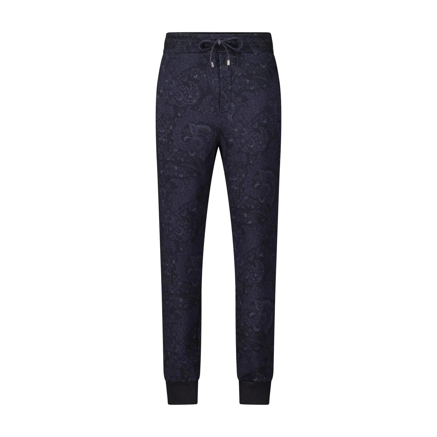 Etro - Sweatpants mit Paisley Muster - Größe XL - blau
