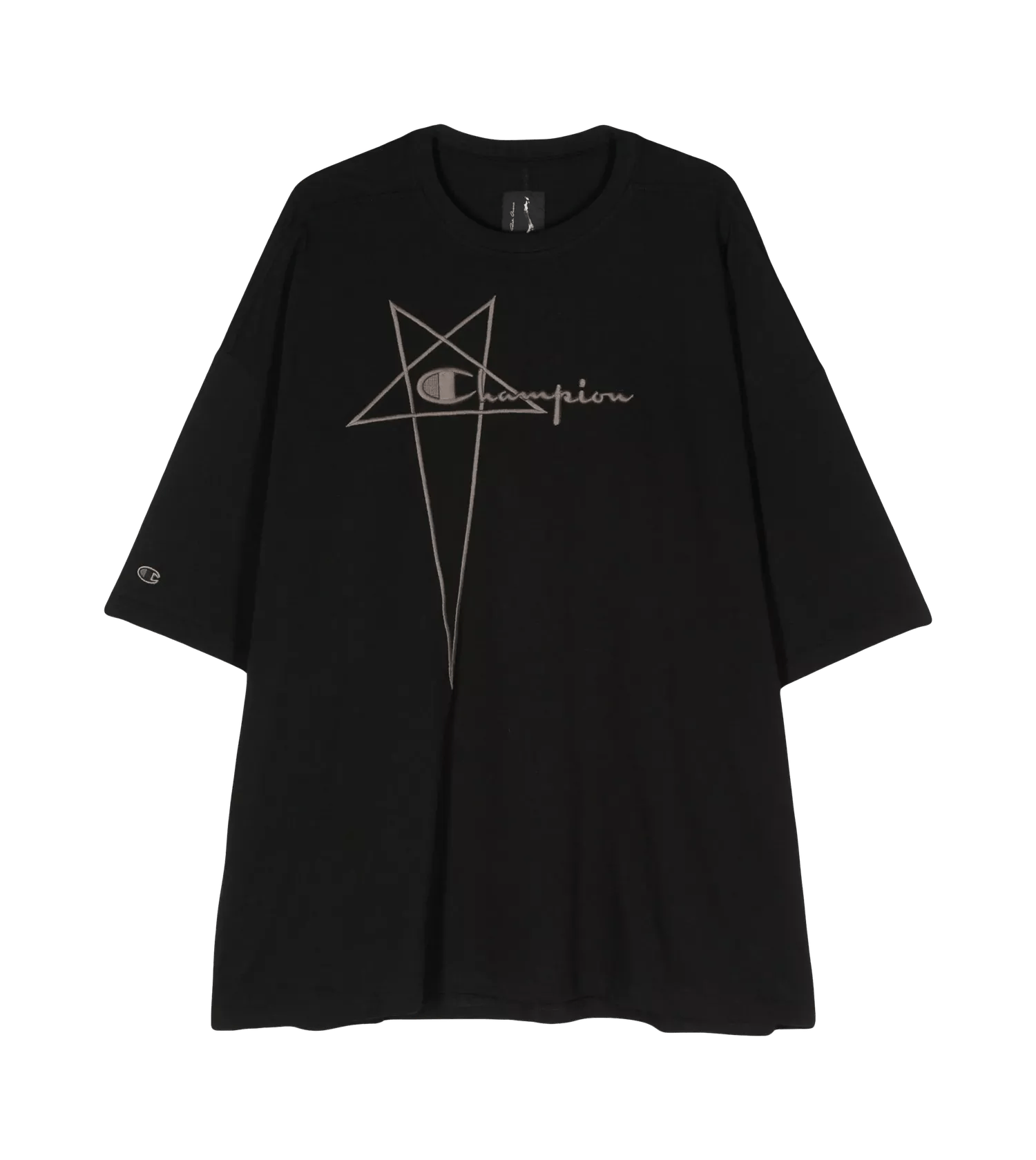 Rick Owens - T-Shirt mit Logo-Stickerei - Größe XXL - beige