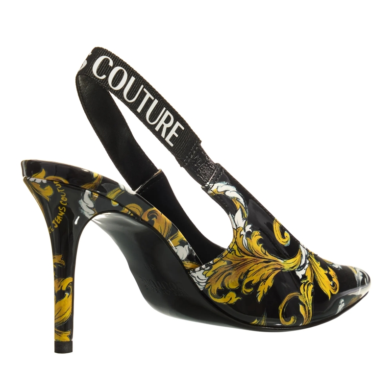 Versace Jeans Couture Pumps Fondo Scarlett Dis. S52 Black + Gold(Image 4)