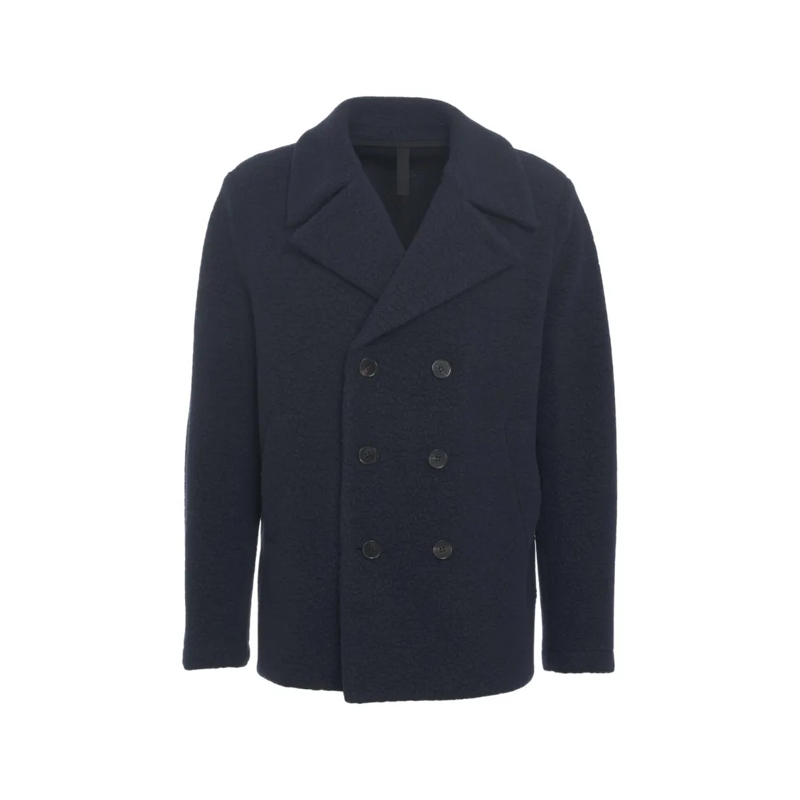 Harris Wharf Parka Structured Bouclé Peacoat With Double-Breasted Clo Black