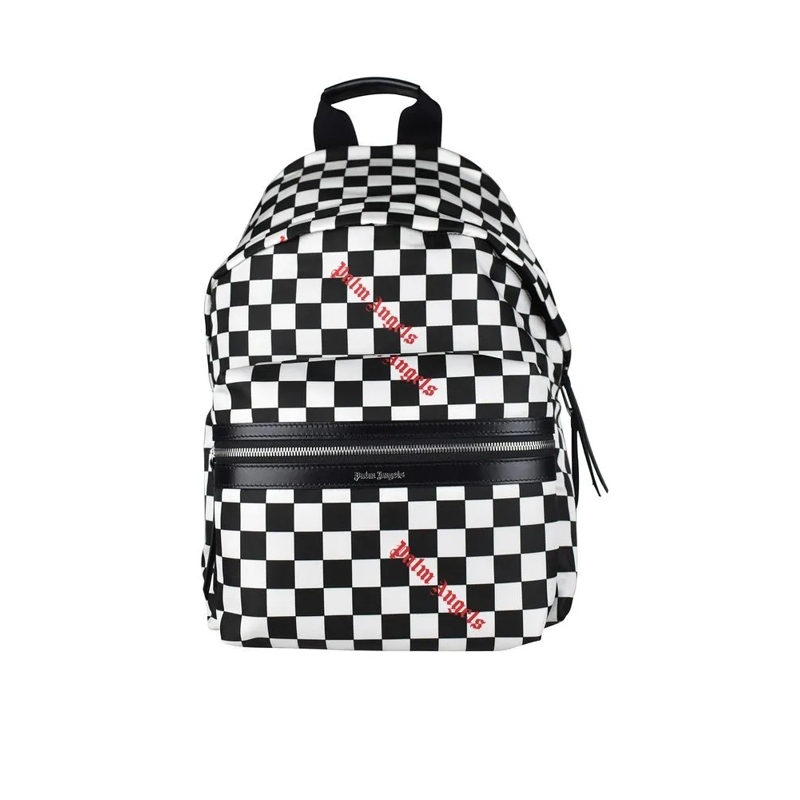 Palm Angels Rucksack Checkerboard Backpack Black