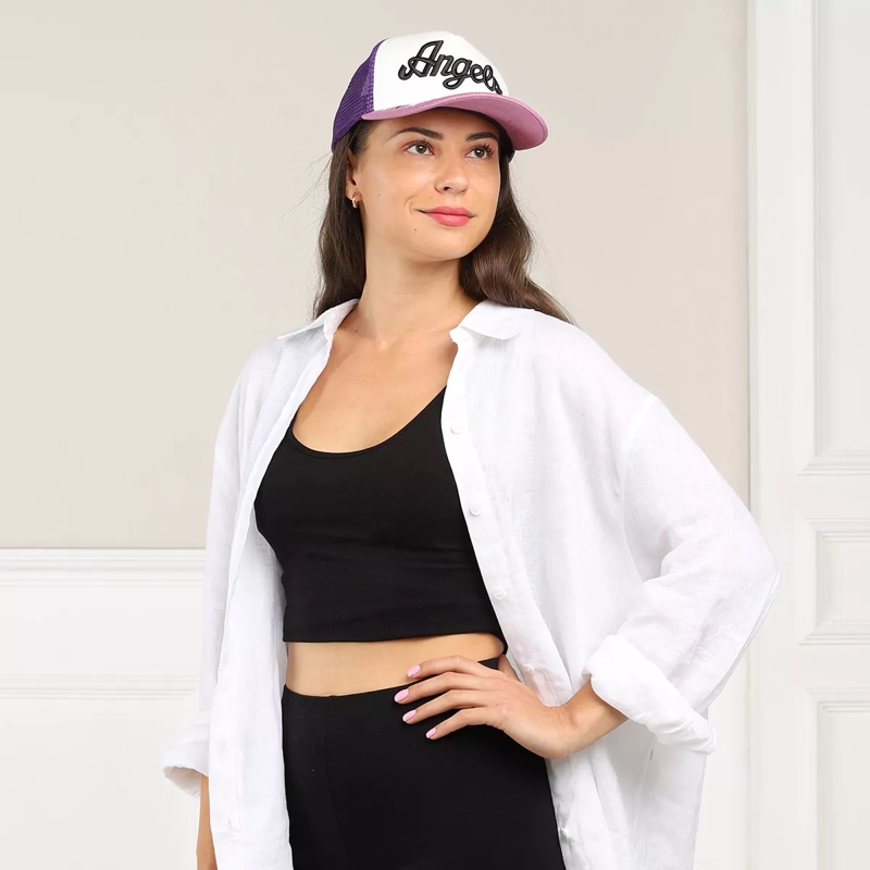 Palm Angels Baseballkappe Angels Cap Lilac Black(Image 2)
