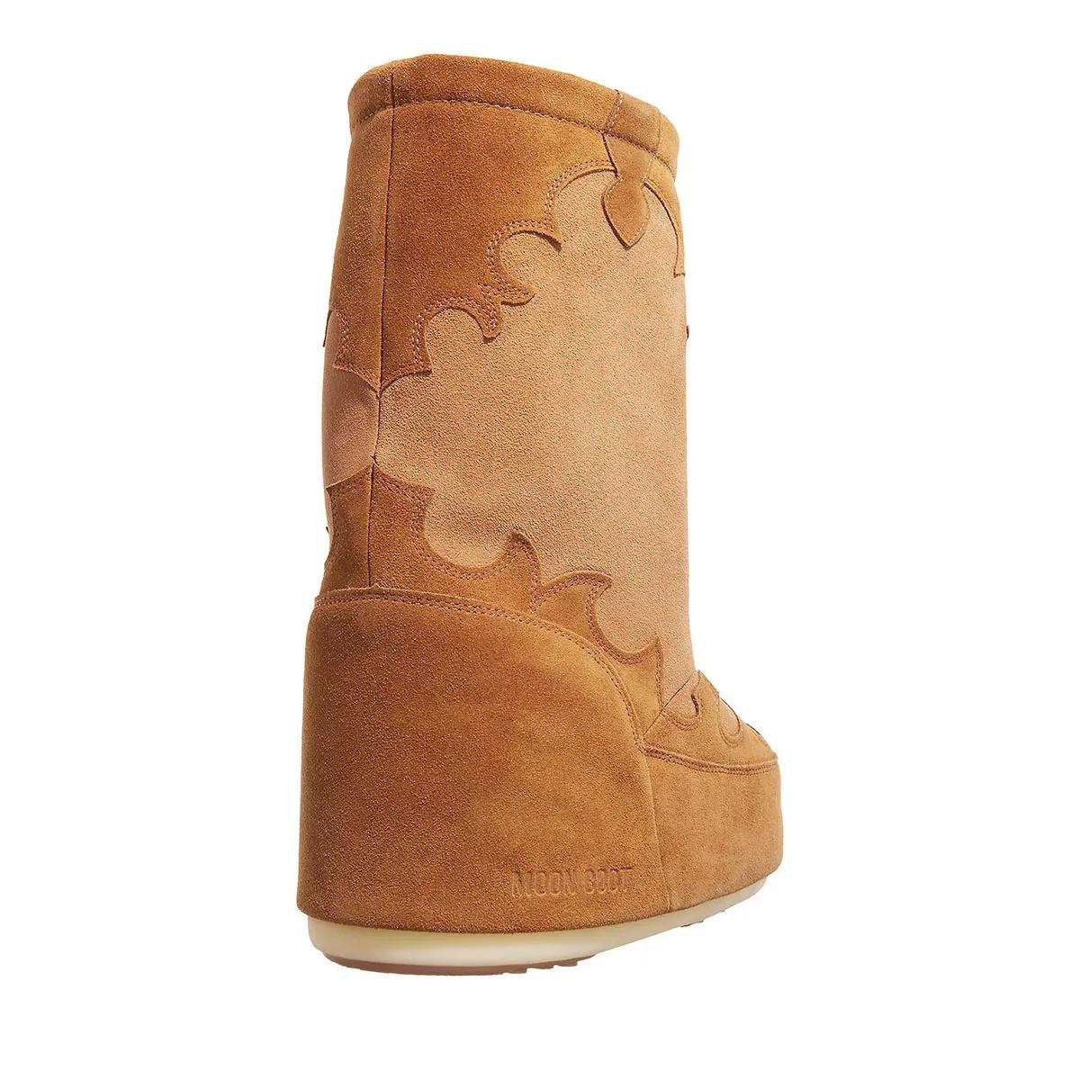 Moonboot Mb Icon Suede Embroidery Cognac | Winterboots