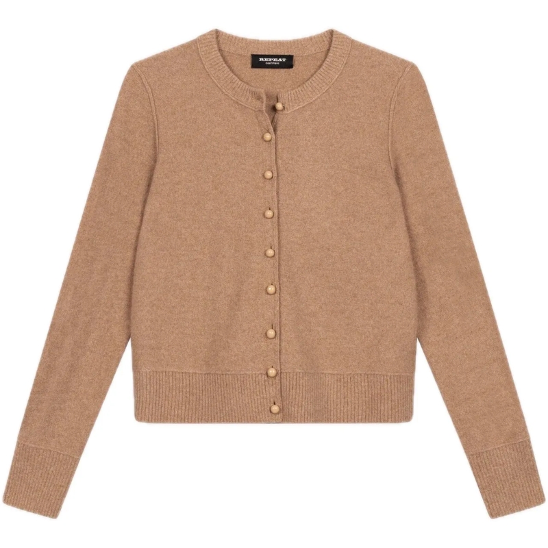 REPEAT CASHMERE  Cashmere cardigan braun