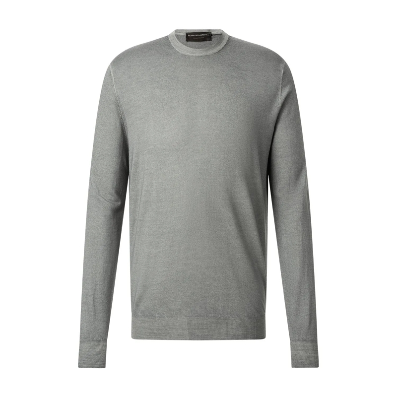 FILIPPO DE LAURENTIIS Pullover Pullover aus Merinowolle blau(Image 3)
