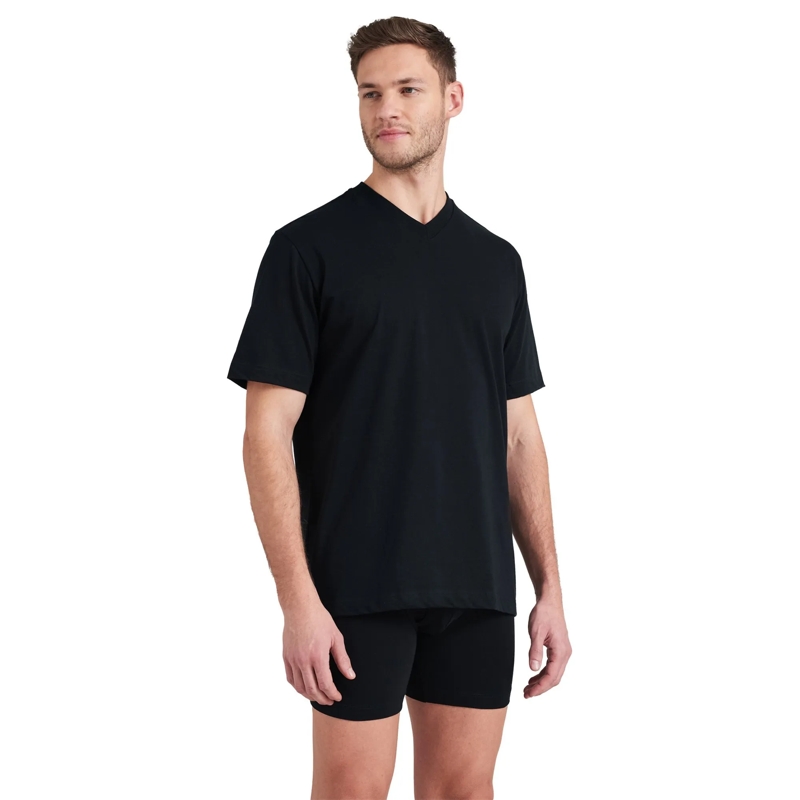 SCHIESSER  American T-Shirt 2er Pack schwarz(Image 4)