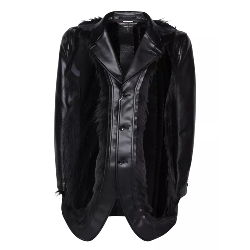 Comme des Garcons Faux-Fur Details Jacket Black 