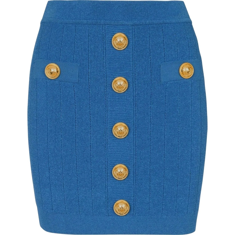 Balmain Midirock Skirts Blue blau
