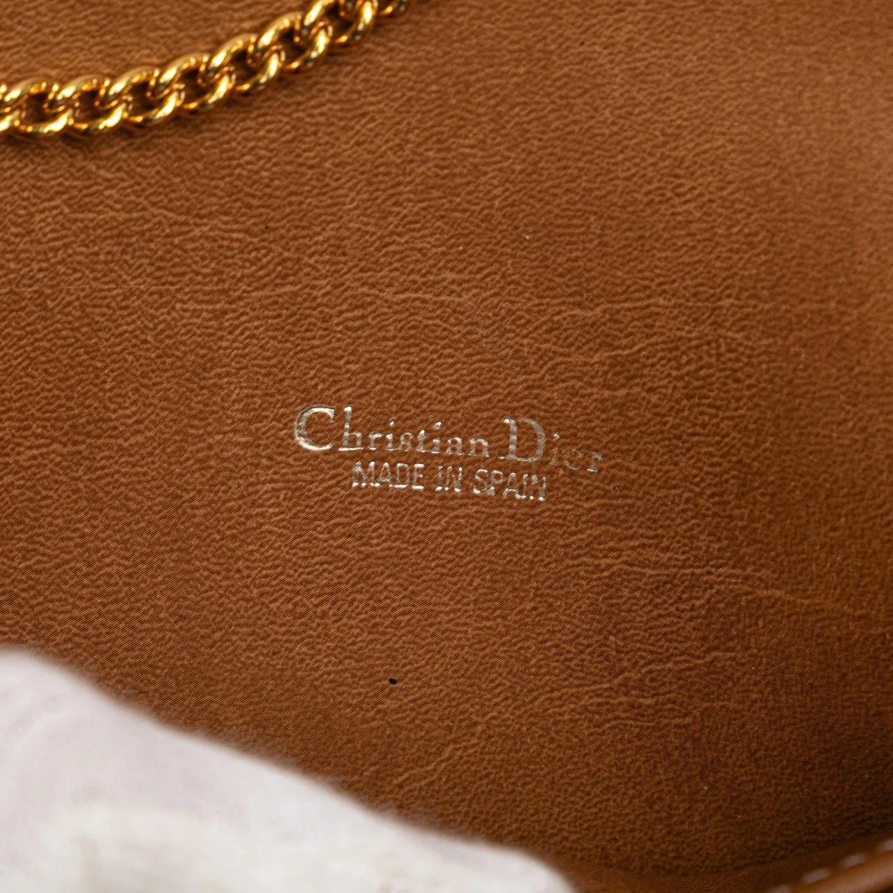 Thumbnail - Christian Dior Hobo Bags - Honeycomb Coated Canvas Chain Crossbody - Gr. unisize - in Braun - für Damen