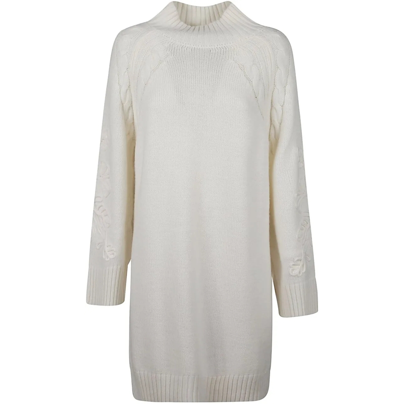 Ermanno Firenze Midikleid Mini Dress White weiß