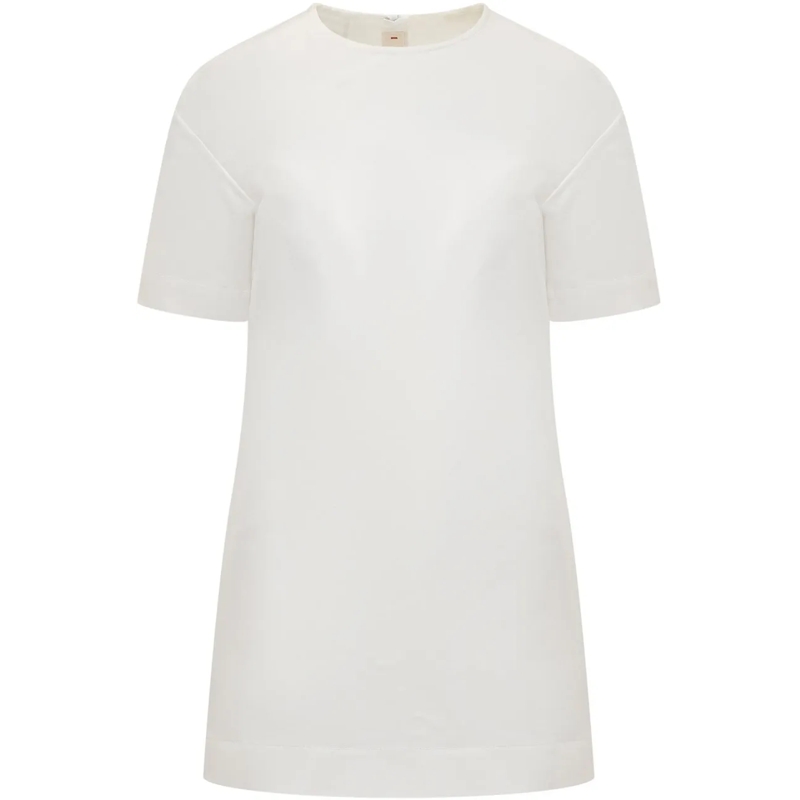 Marni Mini-robe Abito in Cotone weiß