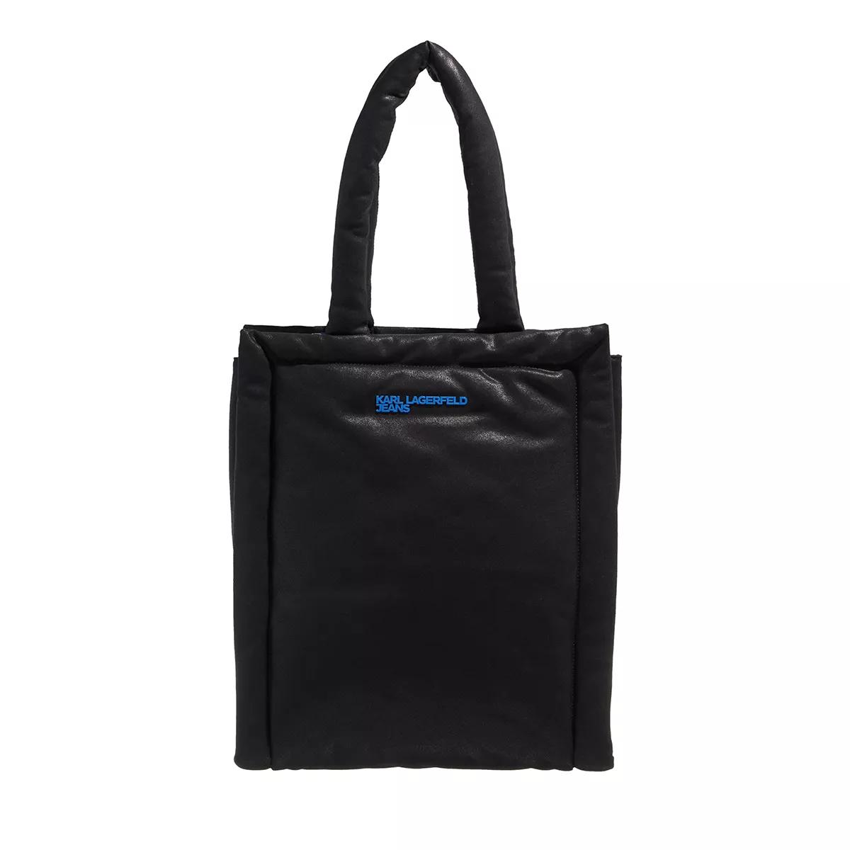 Karl Lagerfeld Jeans Tote - Modern Blur Coated Denim Tote - Gr. unisize - in Schwarz - für Damen