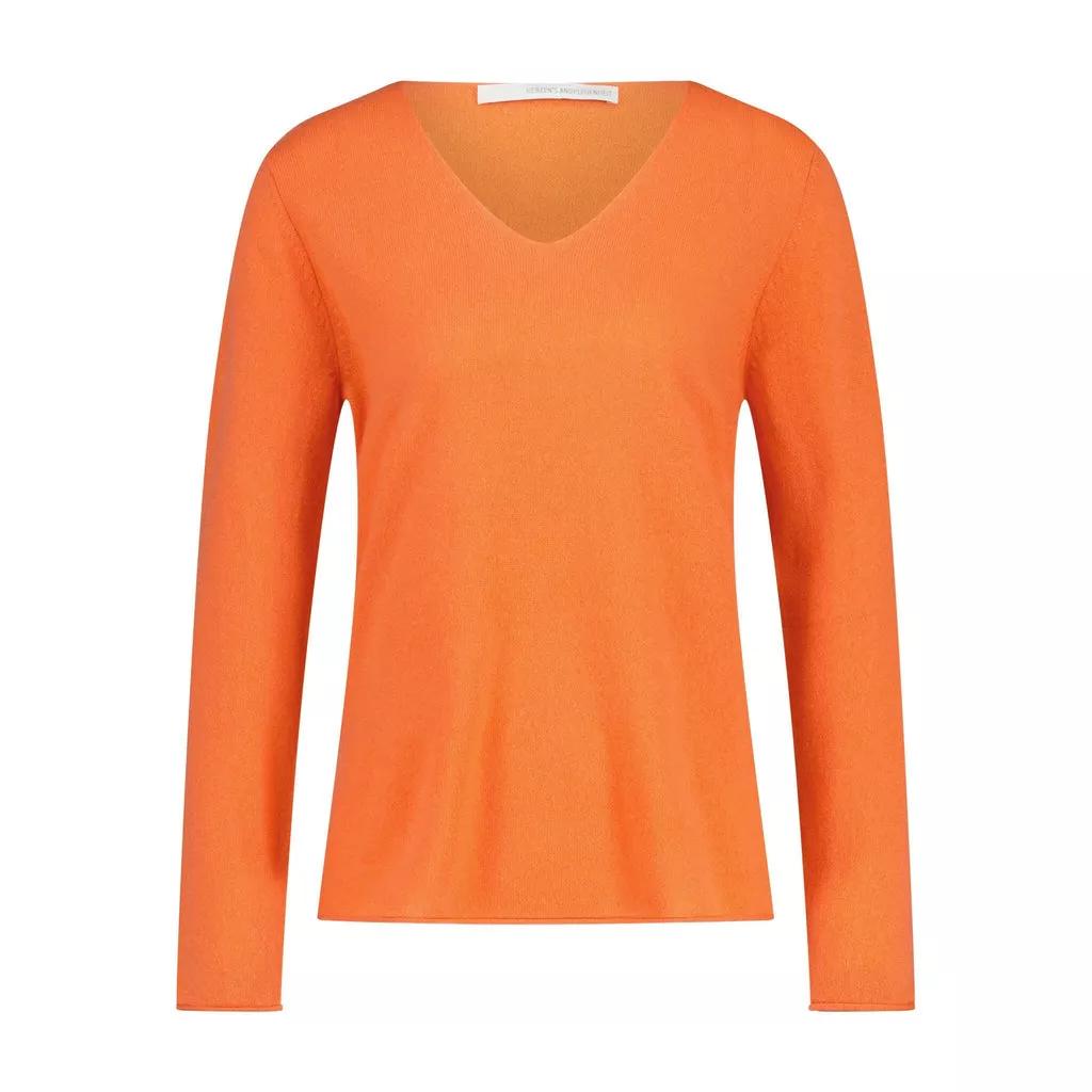 Herzensangelegenheit - Pullover aus Kaschmir - Größe 36 - orange