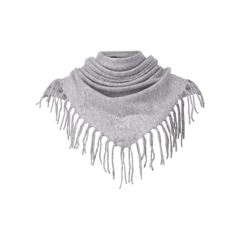 Codello  Dreiecks-Schal aus Kaschmir Grau