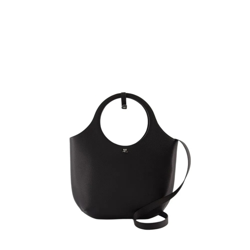 Courrèges Schultertasche Medium Holy Shoulder Bag - Leather - Black Black