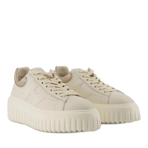 Hogan Low-Top Sneaker H Stripes Sneakers - Leather - Beige Neutrals