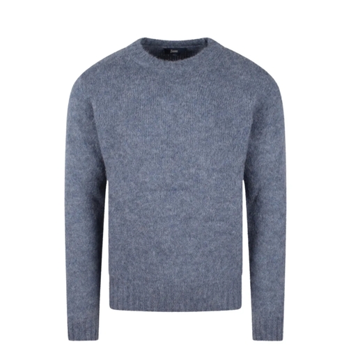 Herno Alpaca Sweater Blue Pull