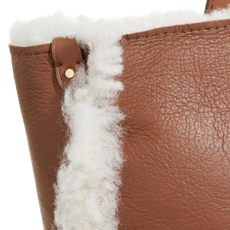 MICHAEL Michael Kors Shopper Eliza Xl Ew Revrsble Pckt Tote Nat/Lugg(Image 4)