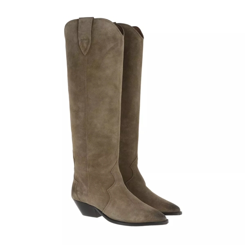 Isabel Marant Denvee Boots Leather Taupe Stiefel