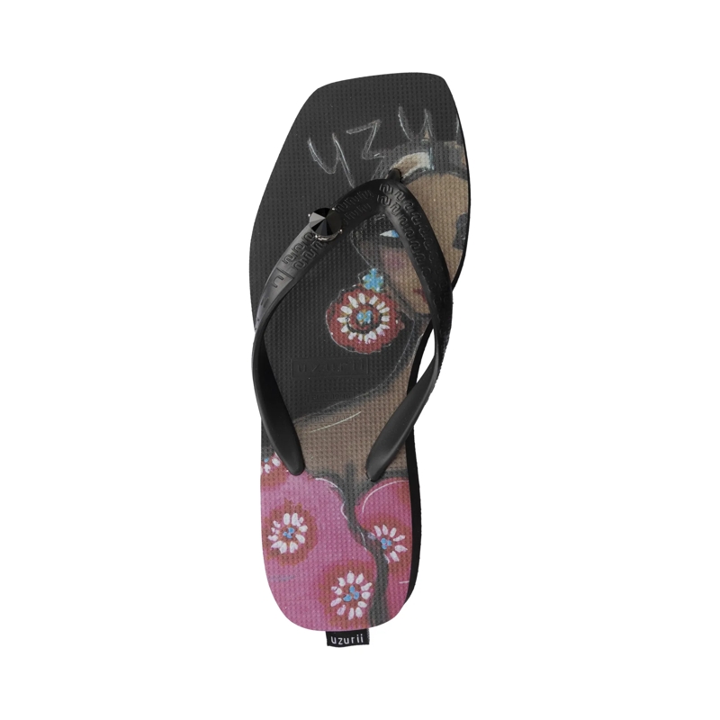 UZURII Flip Flops Pantoffeln Pantoffel Fozzie Bear schwarz(Image 3)