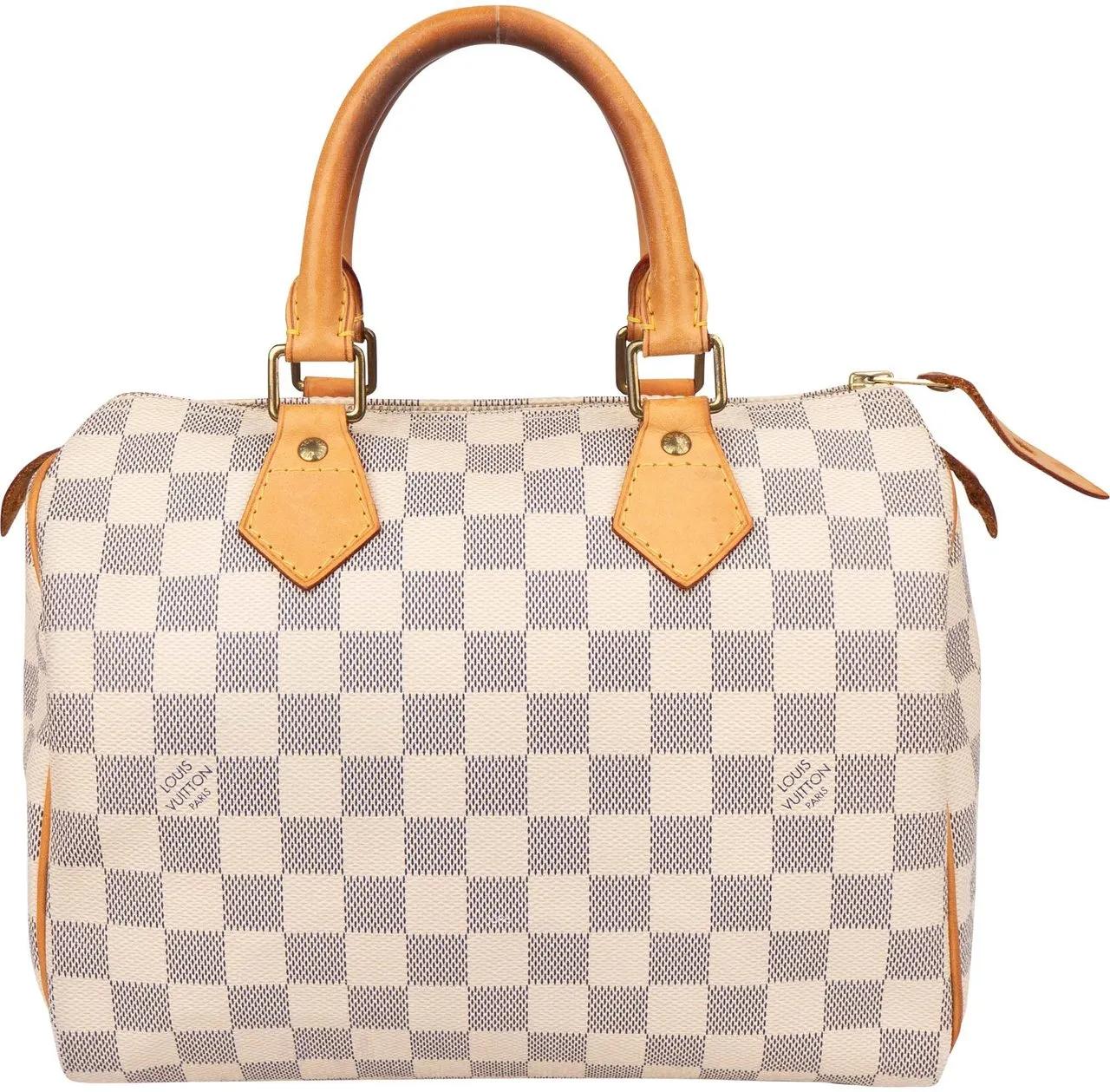 Louis Vuitton Crossbody Bags - Louis Vuitton Damier Azur Monogram Speedy 25 Handb - Gr. unisize - in Weiß - für Damen