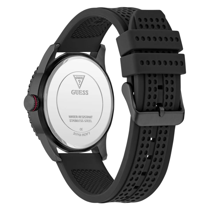 Guess Quarzuhr Quarz-Analoguhr Varsity G schwarz(Image 4)
