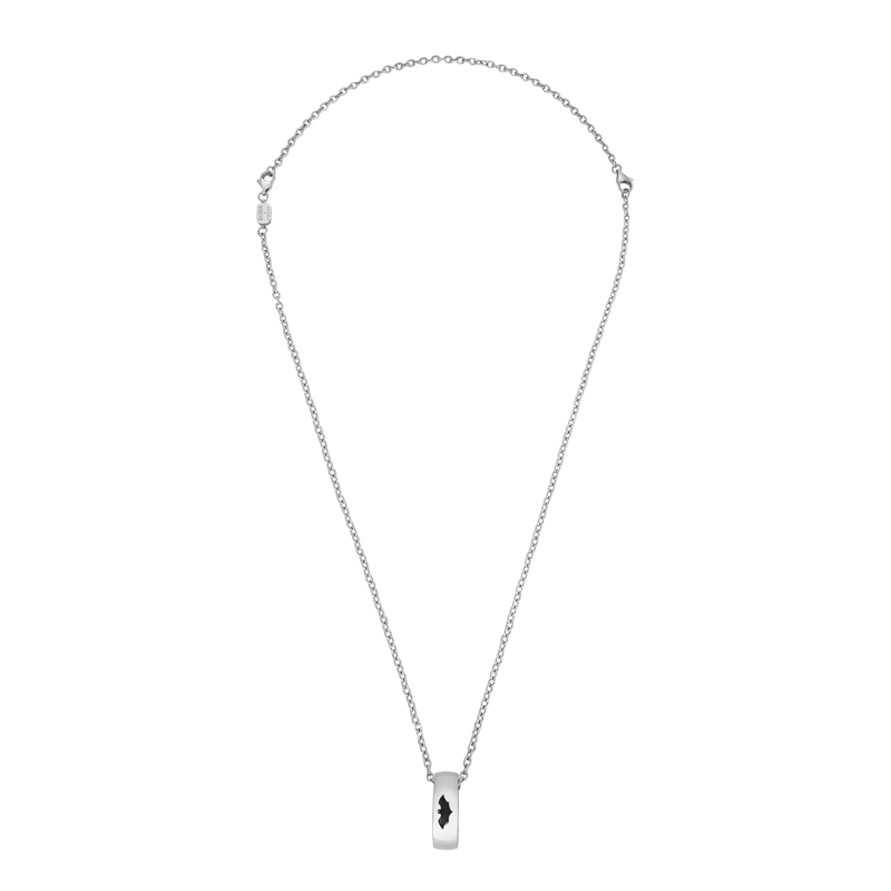 Police  Herrenkette Batwing- Herrenkette- Farbe: schwar silber
