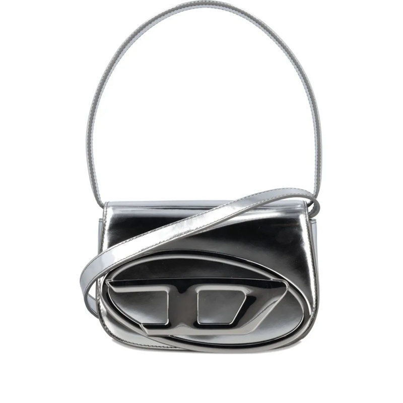 Diesel Sac à bandoulière Silver Top Handle Bag Grey
