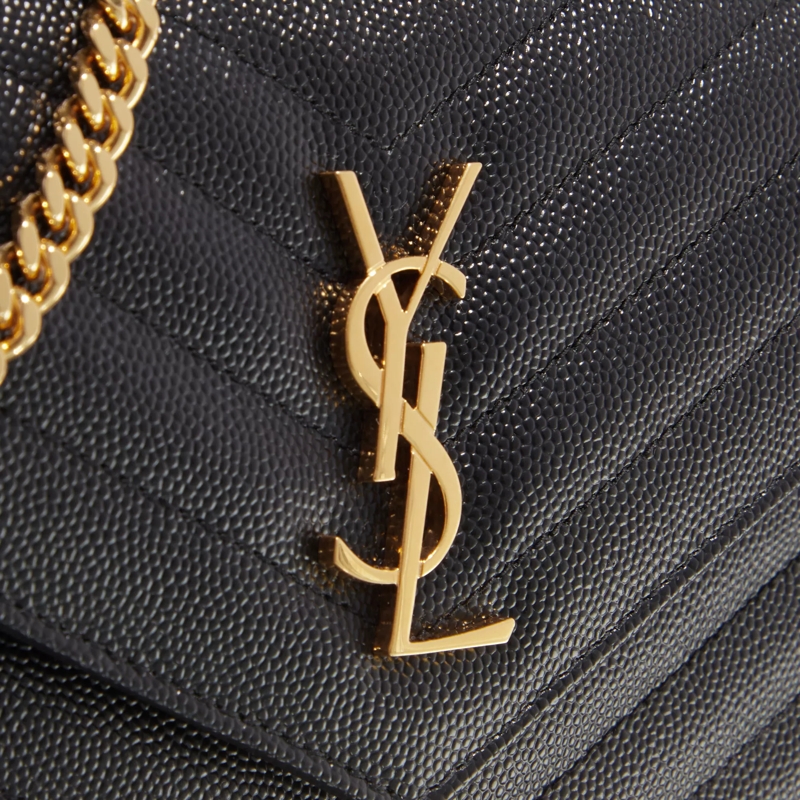 Saint Laurent Wallet On A Chain Ysl Chain Wallet Monogram Nero(Image 3)