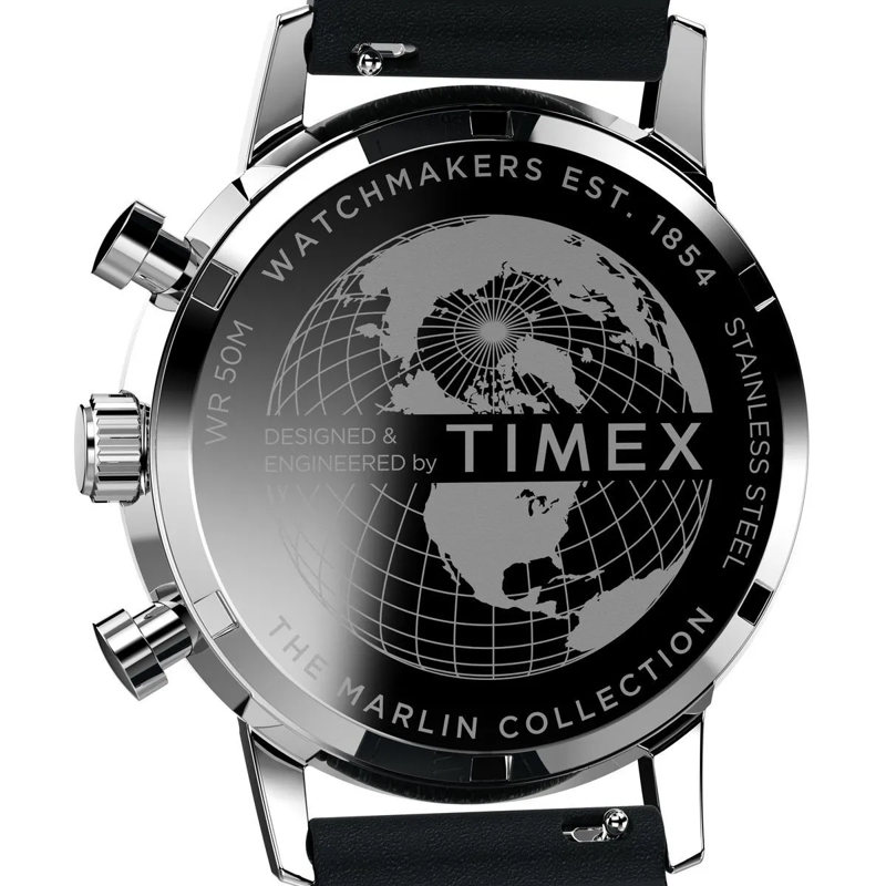 Timex Chronograph Quarz-Chronographenuhr Marlin® schwarz(Image 4)