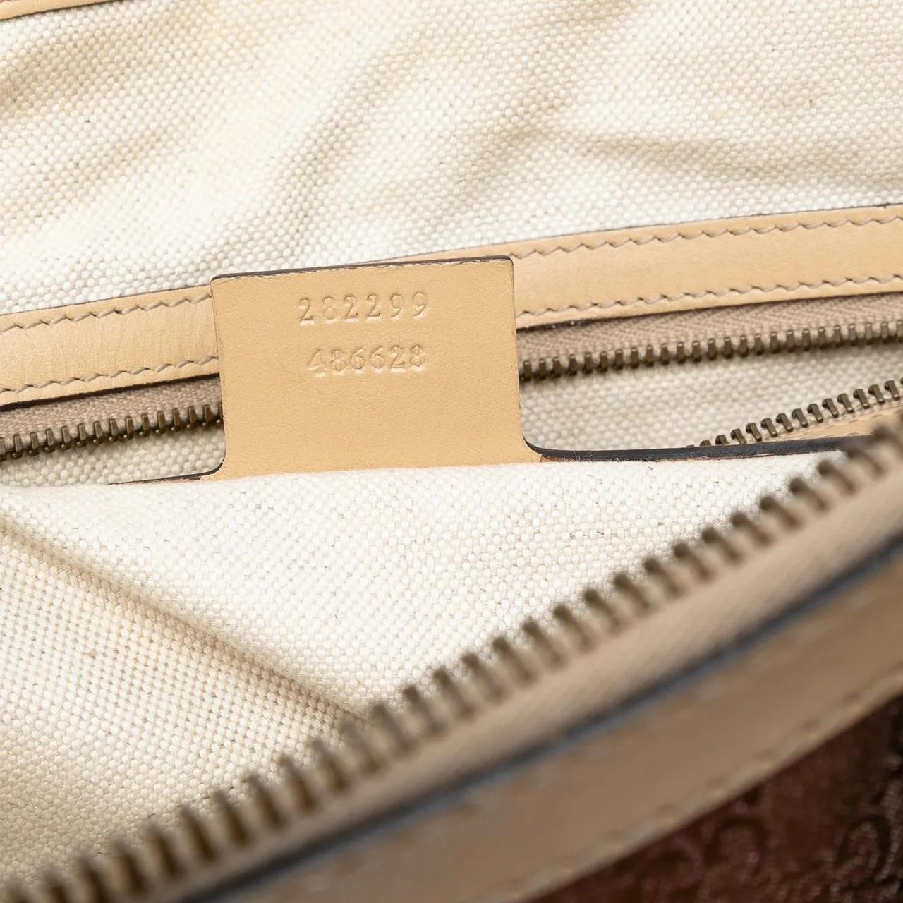 Thumbnail - Gucci Hobo Bags - Medium GG Lurex Scarlett Satchel - Gr. unisize - in Braun - für Damen