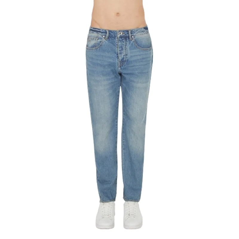 Armani Exchange Jeans Tapered Jeans With Classic Five-Pocket Design Blue