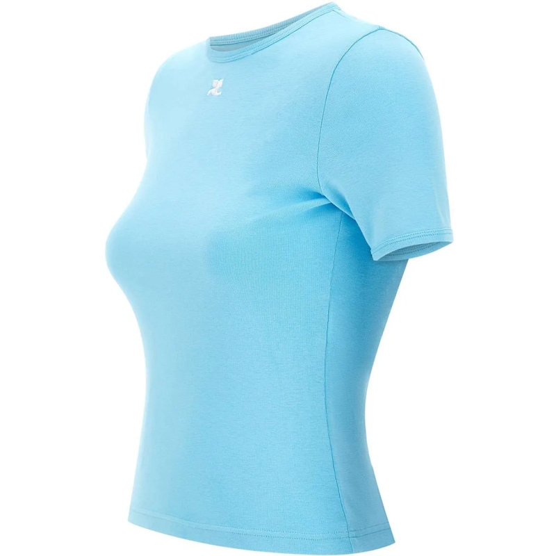 Courrèges T-shirt T-Shirts And Polos Light Blue hellblau(Image 2)