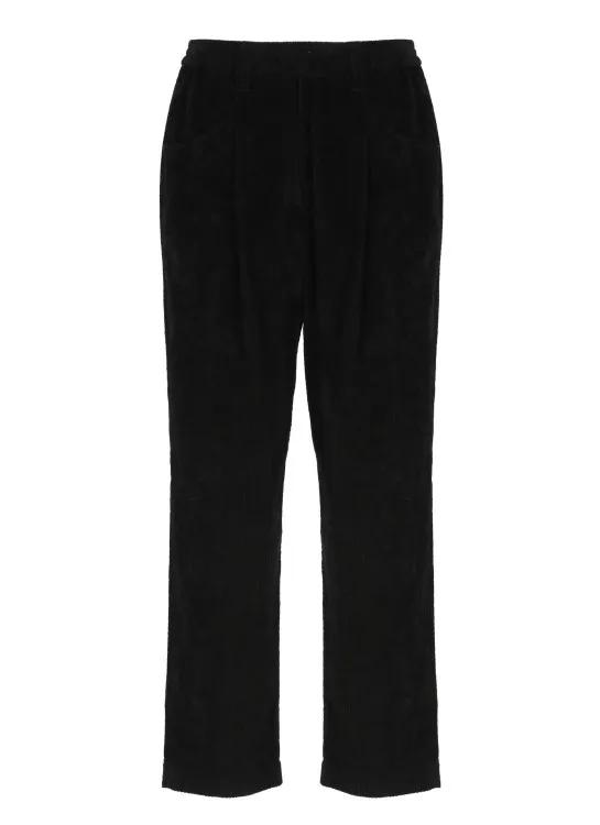 Brunello Cucinelli - Black Cotton Pants - Größe 42 - schwarz